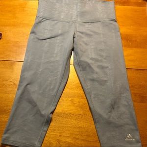 Grey cropped Adidas leggings